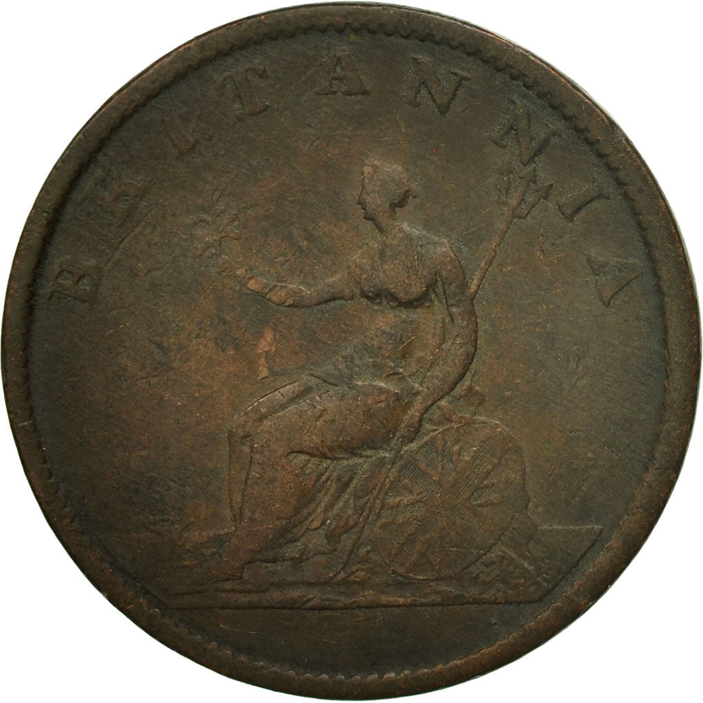 Monnaie, Grande-Bretagne, George III, 1/2 Penny, 1807, B+, Cuivre, KM:662