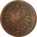 Moneda, ALEMANIA - IMPERIO, Wilhelm I, Pfennig, 1875, Dresden, MBC, Cobre, KM:1