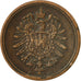 Moneda, ALEMANIA - IMPERIO, Wilhelm I, Pfennig, 1876, Frankfurt, MBC, Cobre