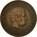 Munten, Portugal, Carlos I, 10 Reis, 1891, Portugal Mint, ZF, Bronze, KM:532