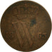 Moneta, Holandia, William III, 1/2 Cent, 1863, EF(40-45), Miedź, KM:90
