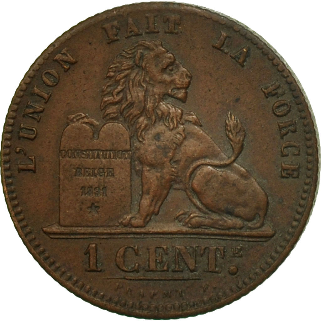 Coin, Belgium, Leopold II, Centime, 1869, EF(40-45), Copper, KM:33.1