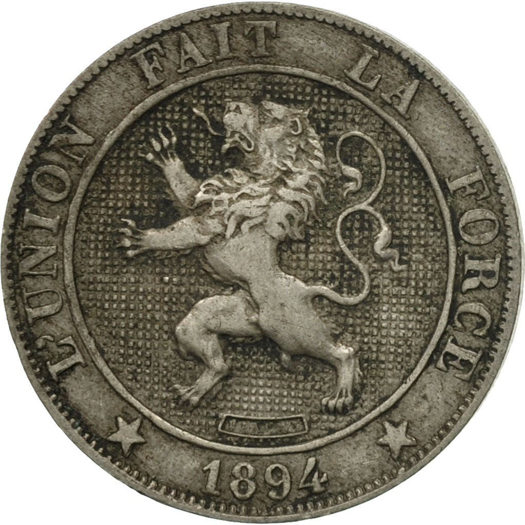 Coin, Belgium, Leopold II, 5 Centimes, 1894, VF(20-25), Copper-nickel, KM:40