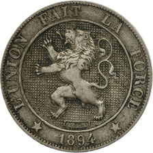 Coin, Belgium, Leopold II, 5 Centimes, 1894, VF(20-25), Copper-nickel, KM:40