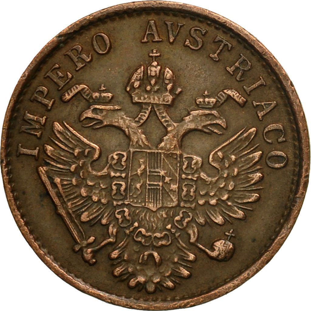 Coin, ITALIAN STATES, LOMBARDY-VENETIA, Centesimo, 1852, Venice, EF(40-45)