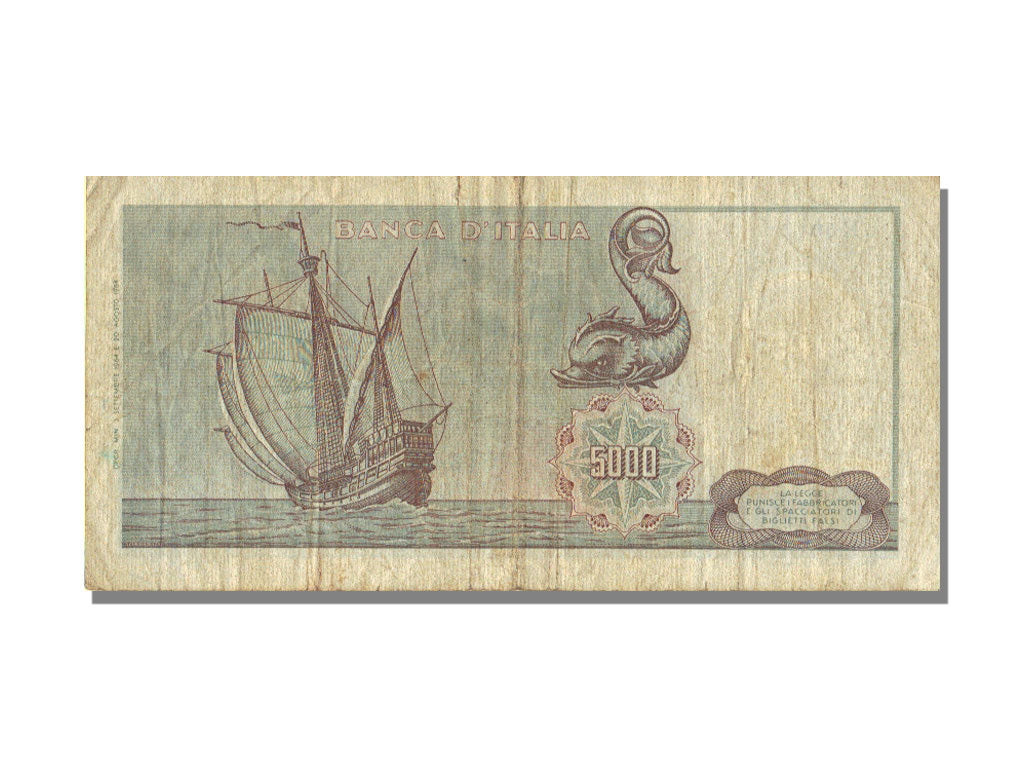 Italy, 5000 Lire, 1964, KM #98a, 1964-09-03, VF(30-35), H 0017