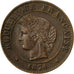 Moneta, Francia, Cérès, Centime, 1874, Paris, BB, Bronzo, KM:826.1