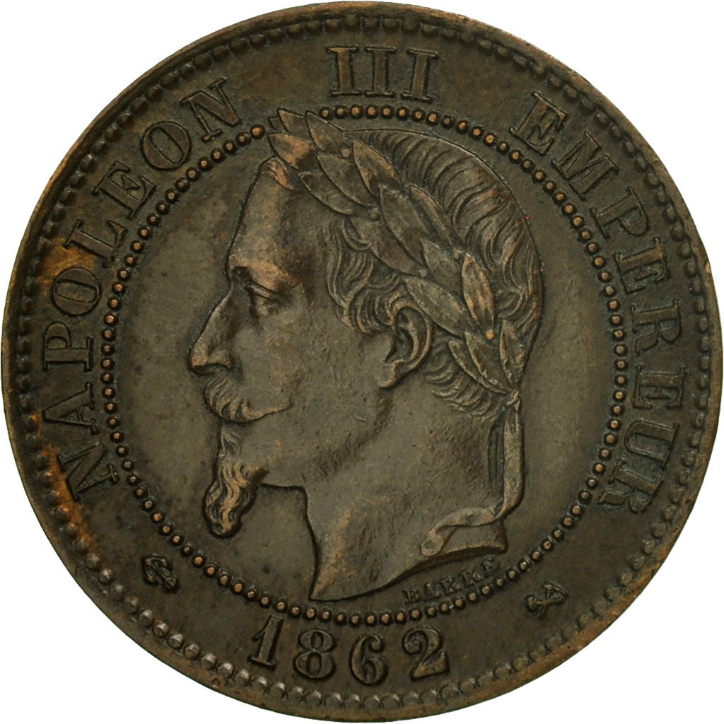 Coin, France, Napoleon III, Napoléon III, 2 Centimes, 1862, Bordeaux