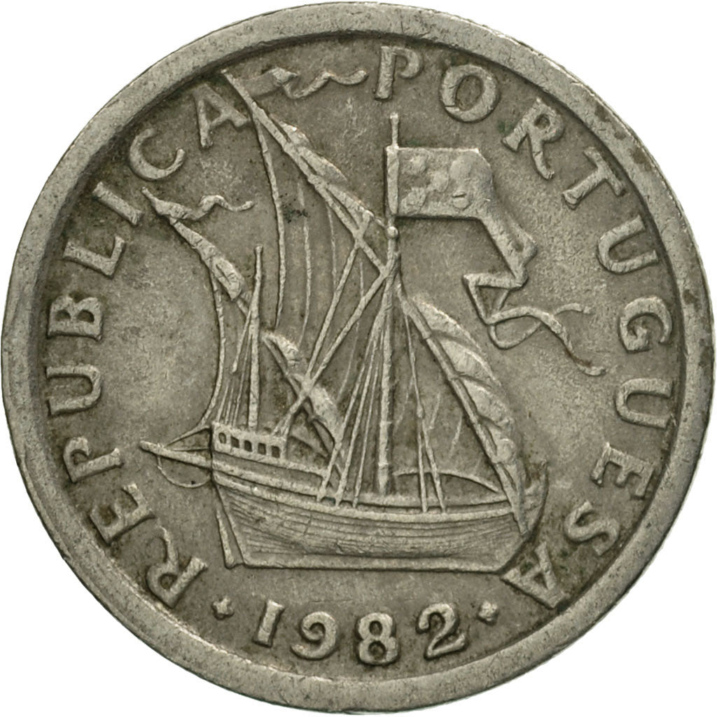 Monnaie, Portugal, 2-1/2 Escudos, 1982, TTB, Copper-nickel, KM:590