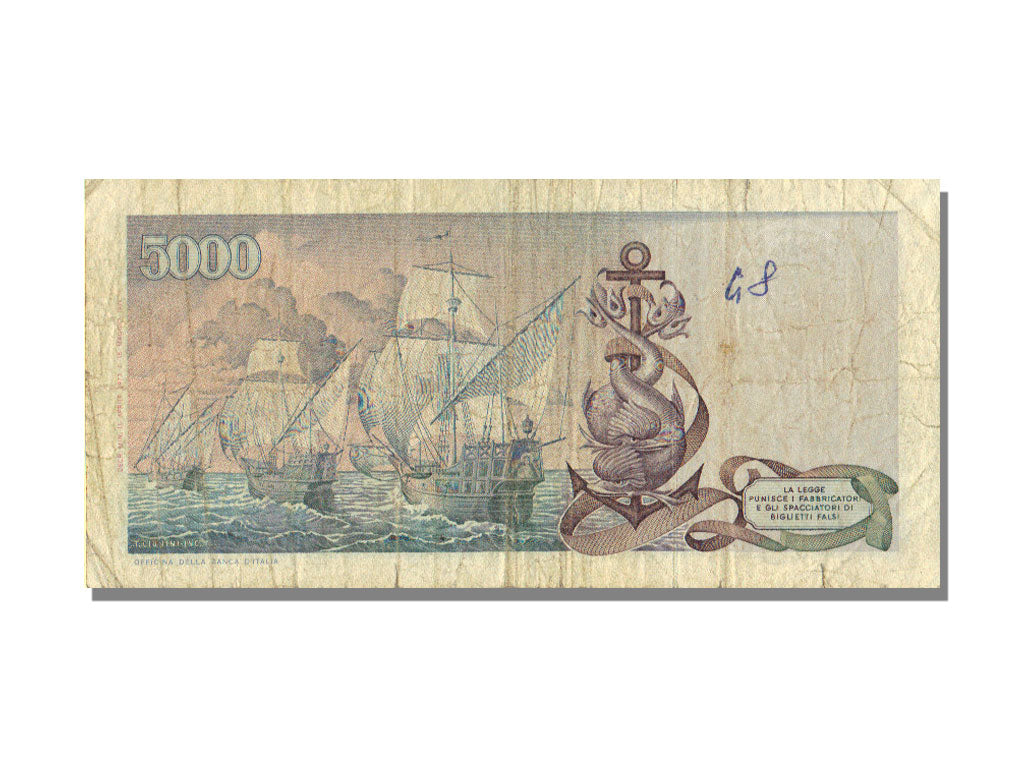 Italy, 5000 Lire, 1973, 1973-04-11, VF(30-35), NA