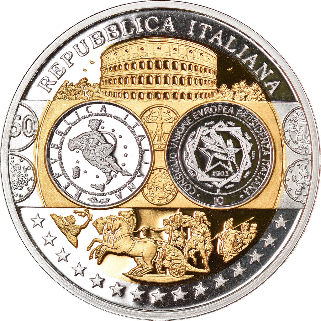 Italy, Medal, Euro, Europa, MS(65-70), Silver