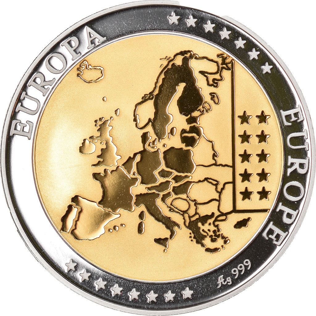 Italy, Medal, Euro, Europa, MS(65-70), Silver