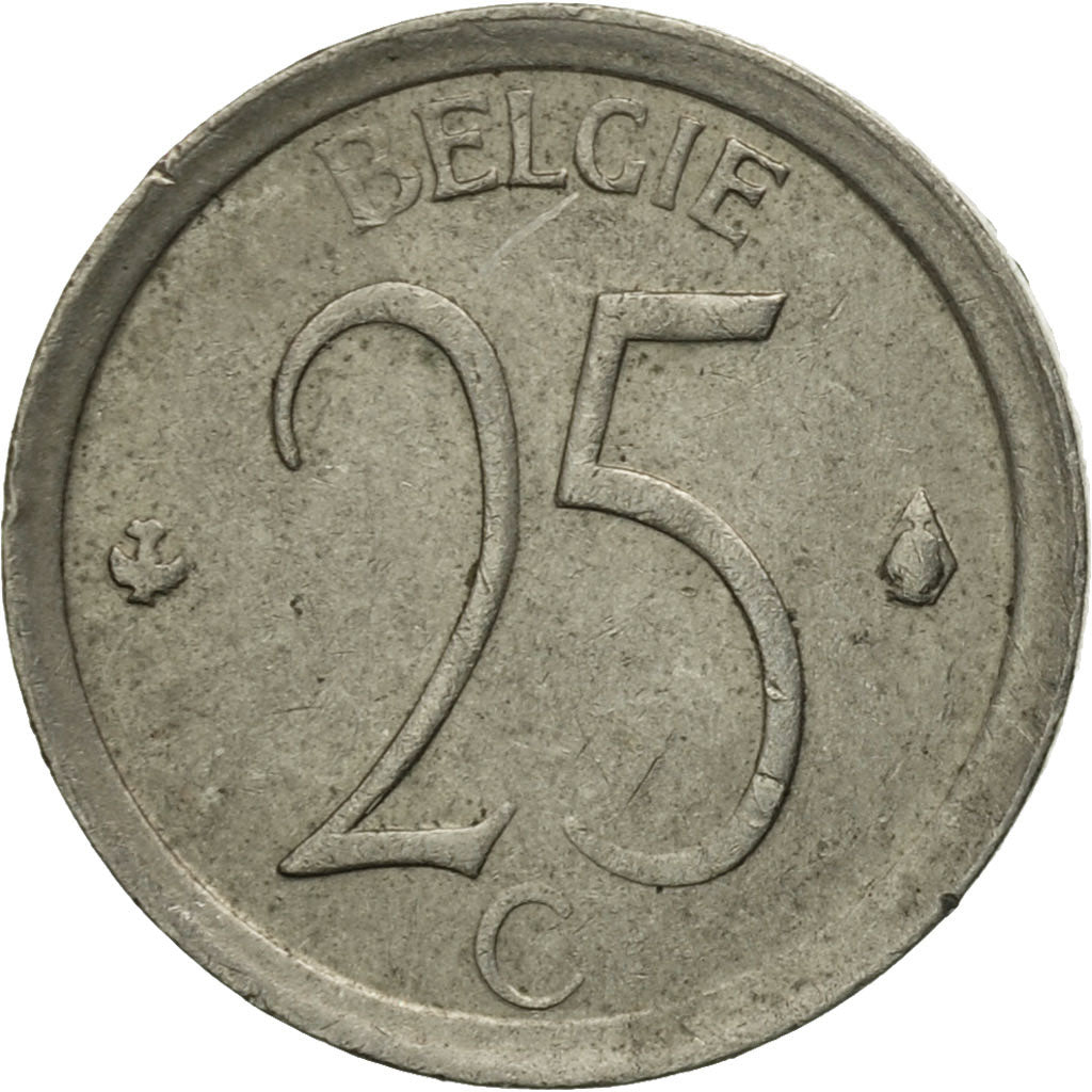 Moneda, Bélgica, 25 Centimes, 1975, Brussels, MBC, Cobre - níquel, KM:154.1