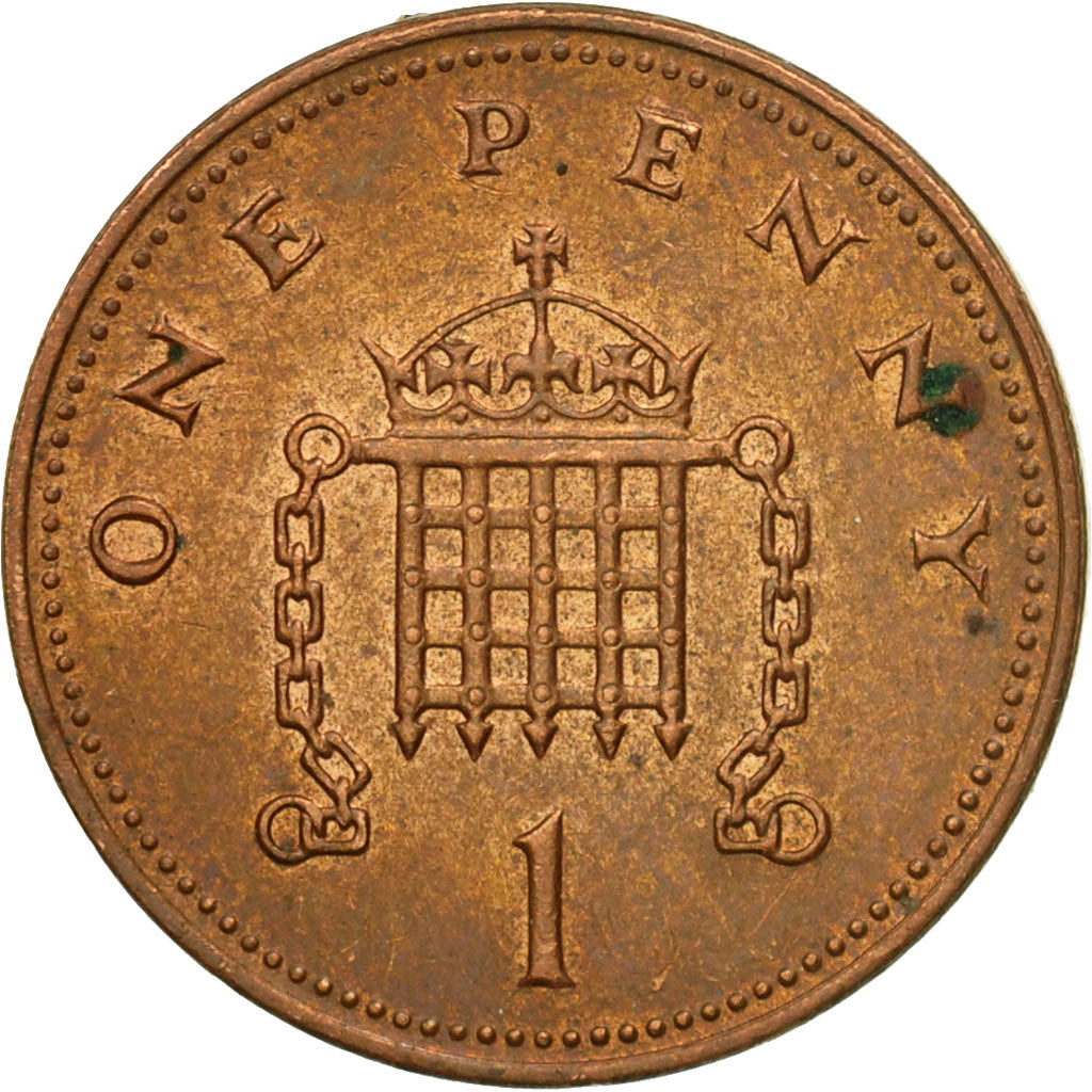 Moneta, Gran Bretagna, Elizabeth II, Penny, 2003, MB+, Acciaio placcato rame