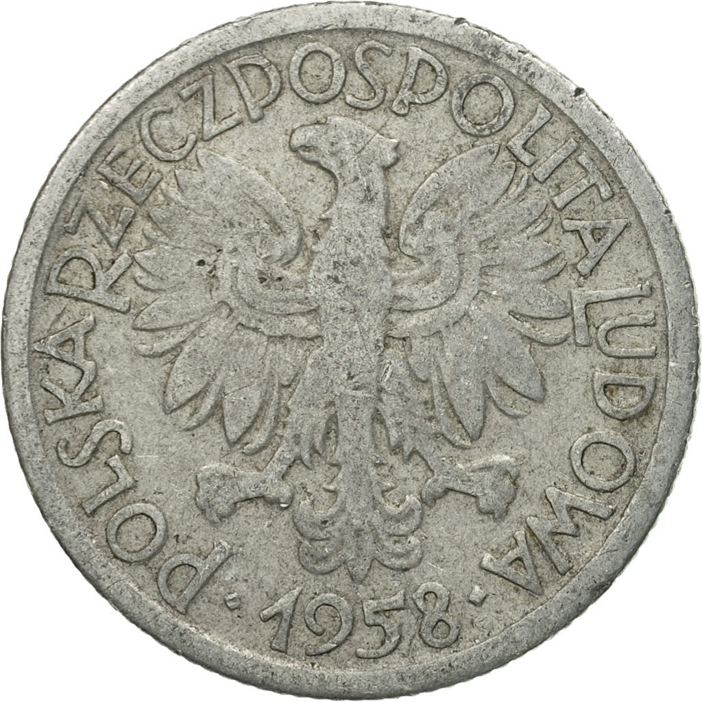 Monnaie, Pologne, 2 Zlote, 1958, Warsaw, TB, Aluminium, KM:46