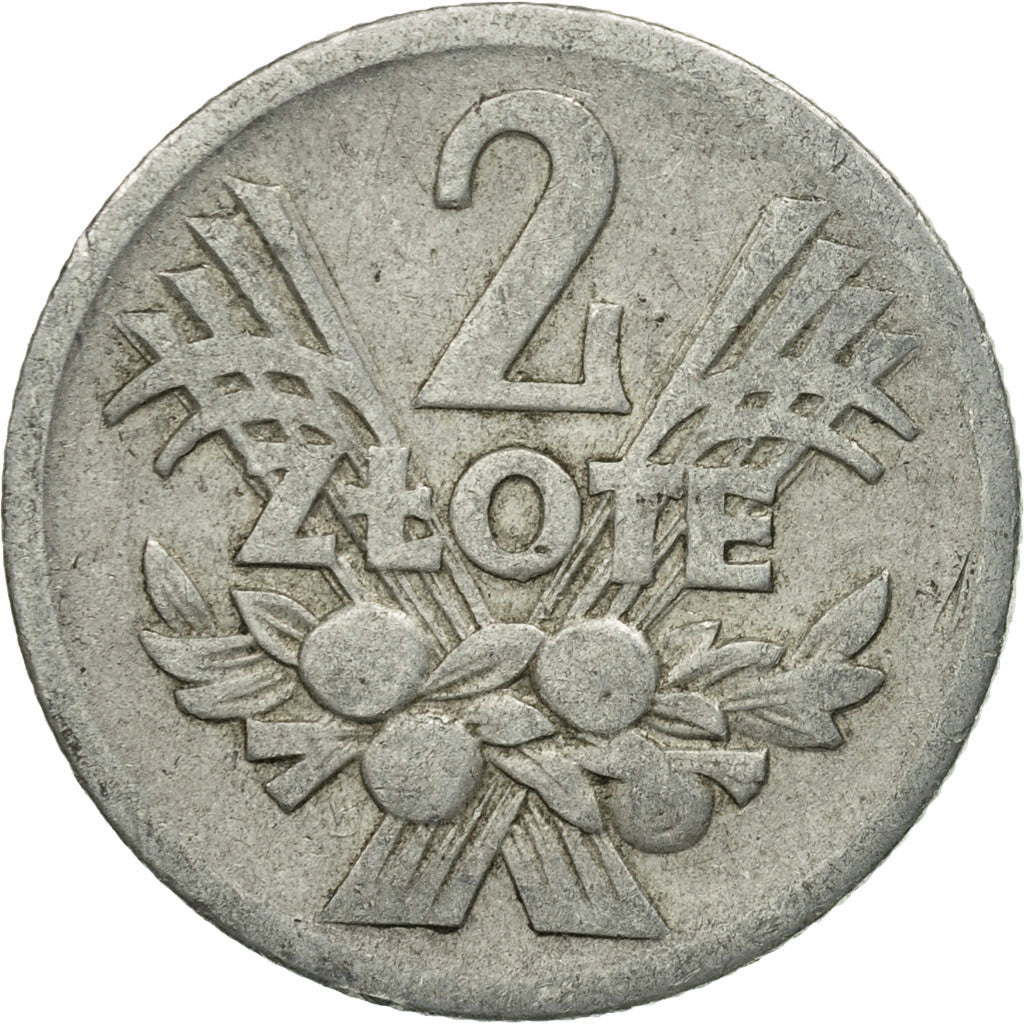 Monnaie, Pologne, 2 Zlote, 1958, Warsaw, TB, Aluminium, KM:46