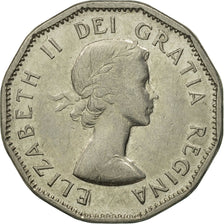 Coin, Canada, Elizabeth II, 5 Cents, 1958, Royal Canadian Mint, Ottawa