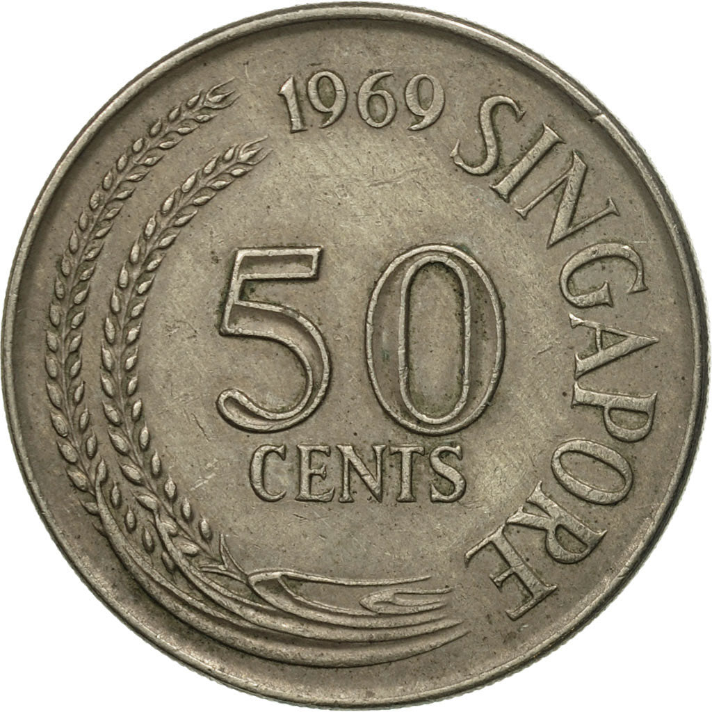 Monnaie, Singapour, 50 Cents, 1969, Singapore Mint, TTB, Copper-nickel, KM:5