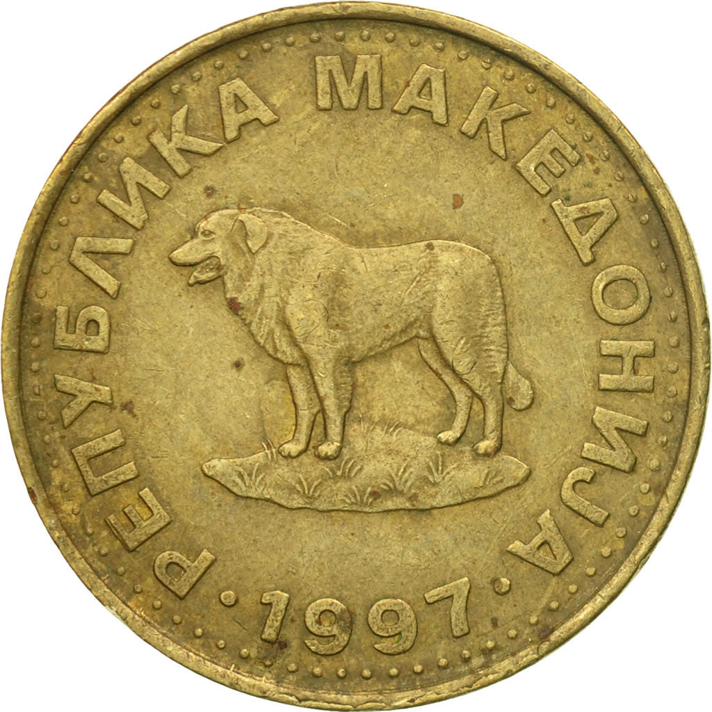 Moneta, Macedonia, Denar, 1997, MB, Ottone, KM:2