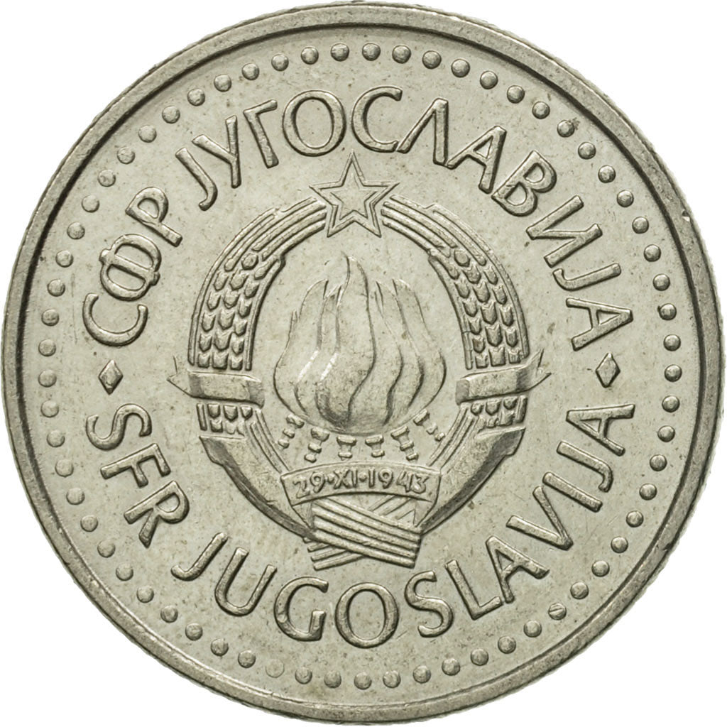 Coin, Yugoslavia, 10 Dinara, 1985, VF(30-35), Copper-nickel, KM:89