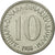 Moneta, Jugosławia, 10 Dinara, 1988, EF(40-45), Miedź-Nikiel, KM:89