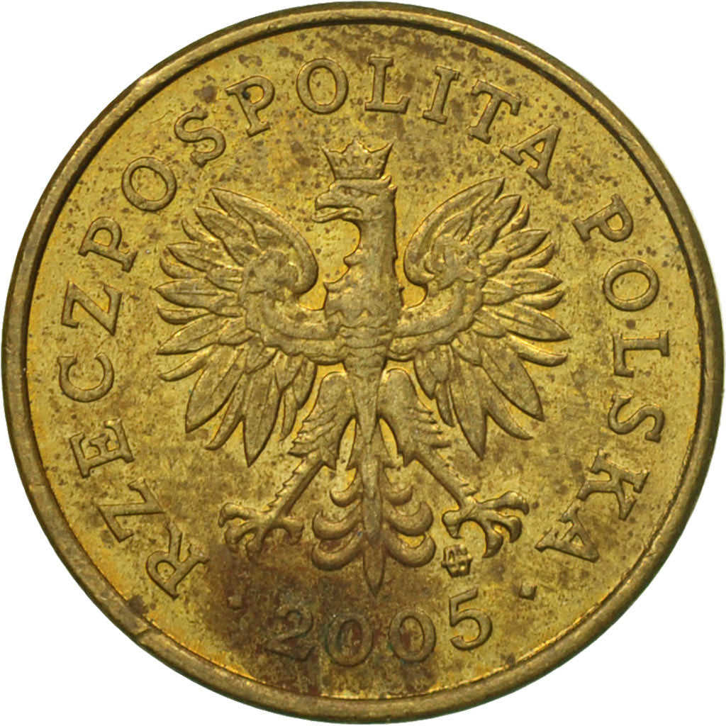 Moneta, Polska, 2 Grosze, 2005, Warsaw, VF(30-35), Mosiądz, KM:277