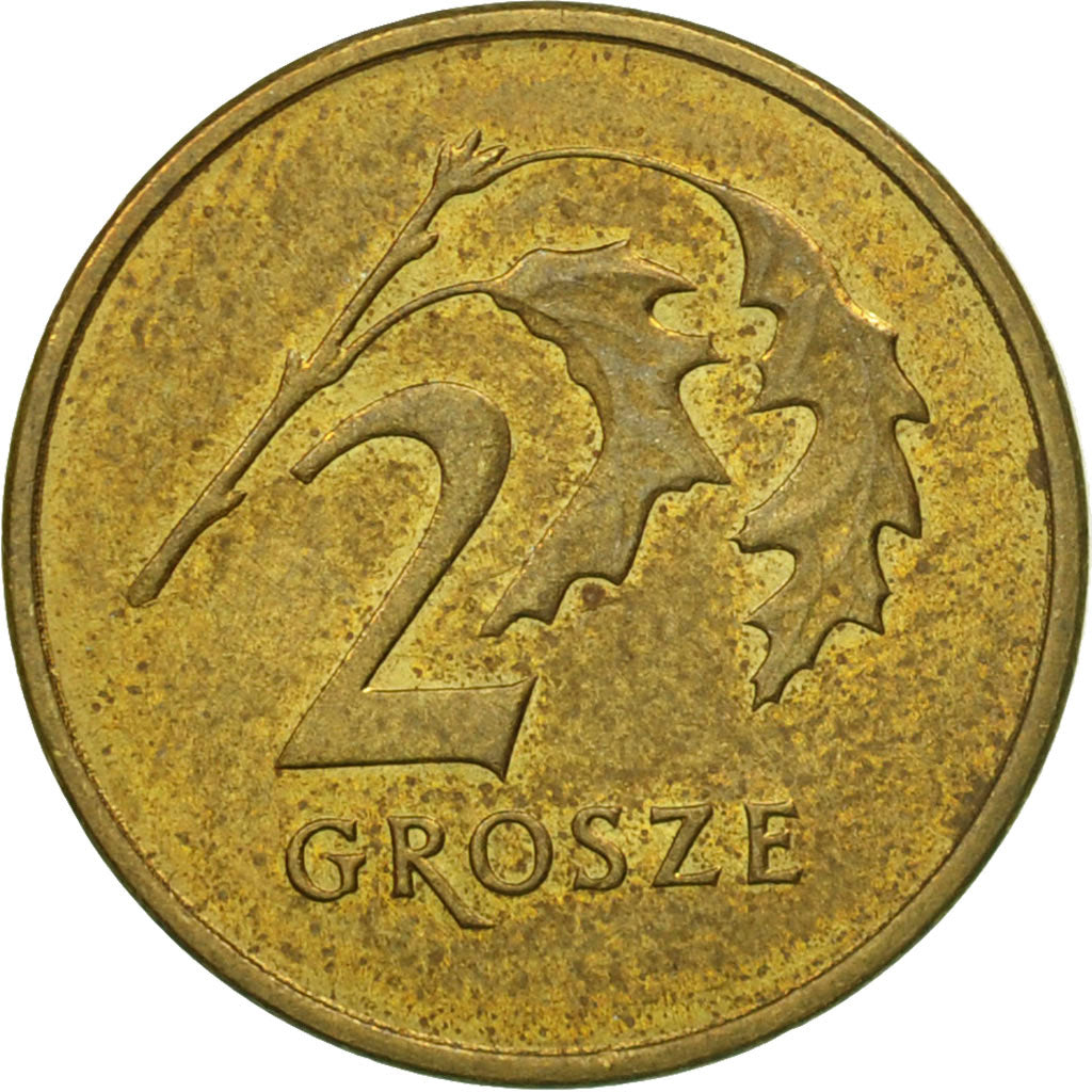 Moneta, Polska, 2 Grosze, 2005, Warsaw, VF(30-35), Mosiądz, KM:277