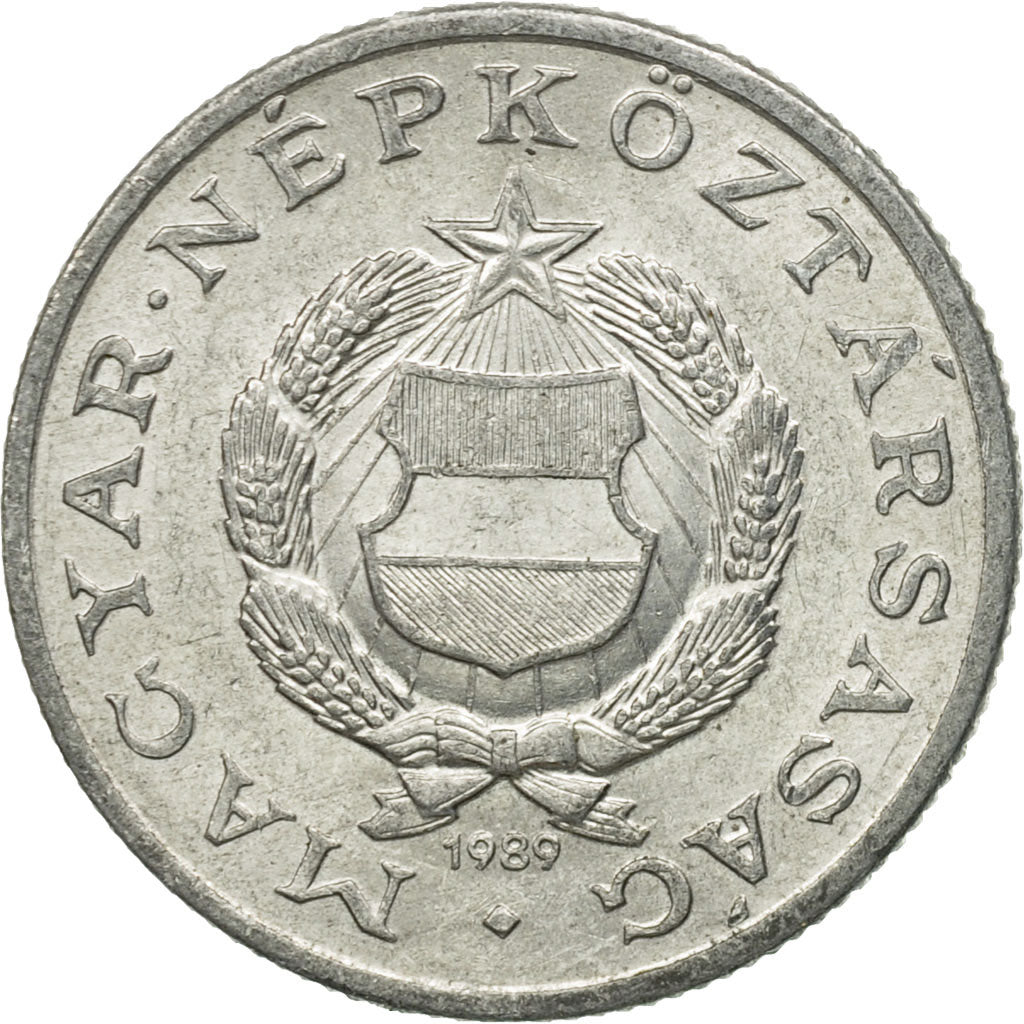 Coin, Hungary, Forint, 1989, Budapest, VF(30-35), Aluminum, KM:575