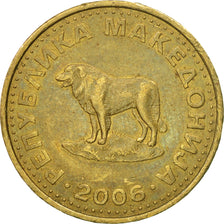 Coin, Macedonia, Denar, 2006, EF(40-45), Brass, KM:2