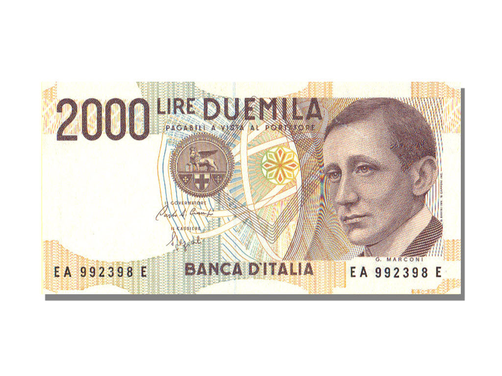 Italy, 2000 Lire, 1990, KM #115, UNC(65-70), EA