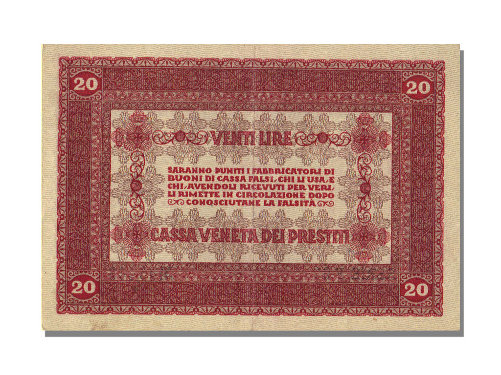 Italy, 20 Lire, 1918, 1918-01-02, UNC(63)