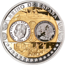 Hiszpania, Medal, Euro, Europa, MS(65-70), Srebro