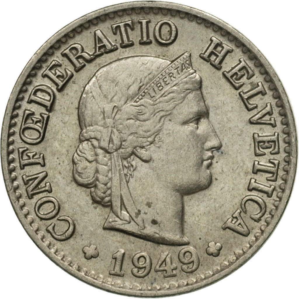 Münze, Schweiz, 5 Rappen, 1949, 1949, SS