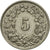 Coin, Switzerland, 5 Rappen, 1949, 1949, EF(40-45)