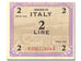 Italy, 2 Lire, 1943, KM #M11b, AU(55-58), A