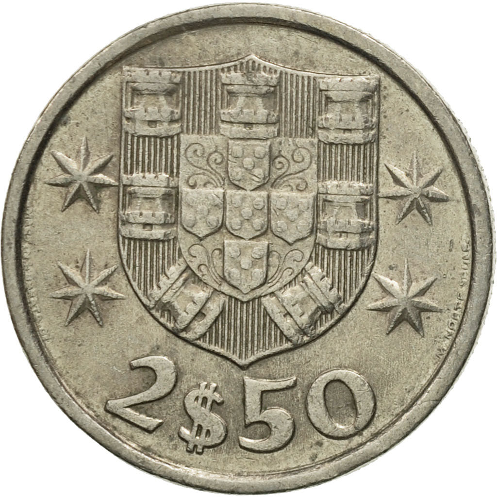 Munten, Portugal, 2-1/2 Escudos, 1984, ZF+, Copper-nickel, KM:590