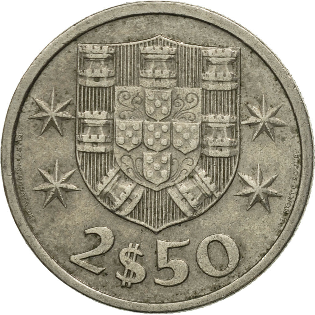 Munten, Portugal, 2-1/2 Escudos, 1985, ZF+, Copper-nickel, KM:590