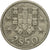 Coin, Portugal, 2-1/2 Escudos, 1985, AU(50-53), Copper-nickel, KM:590