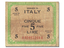 Italy, 5 Lire, 1943, VF(20-25)