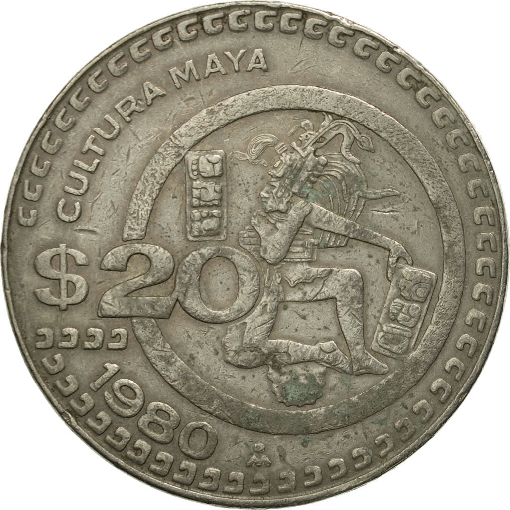 Münze, Mexiko, 20 Pesos, 1980, Mexico City, SS, Copper-nickel, KM:486