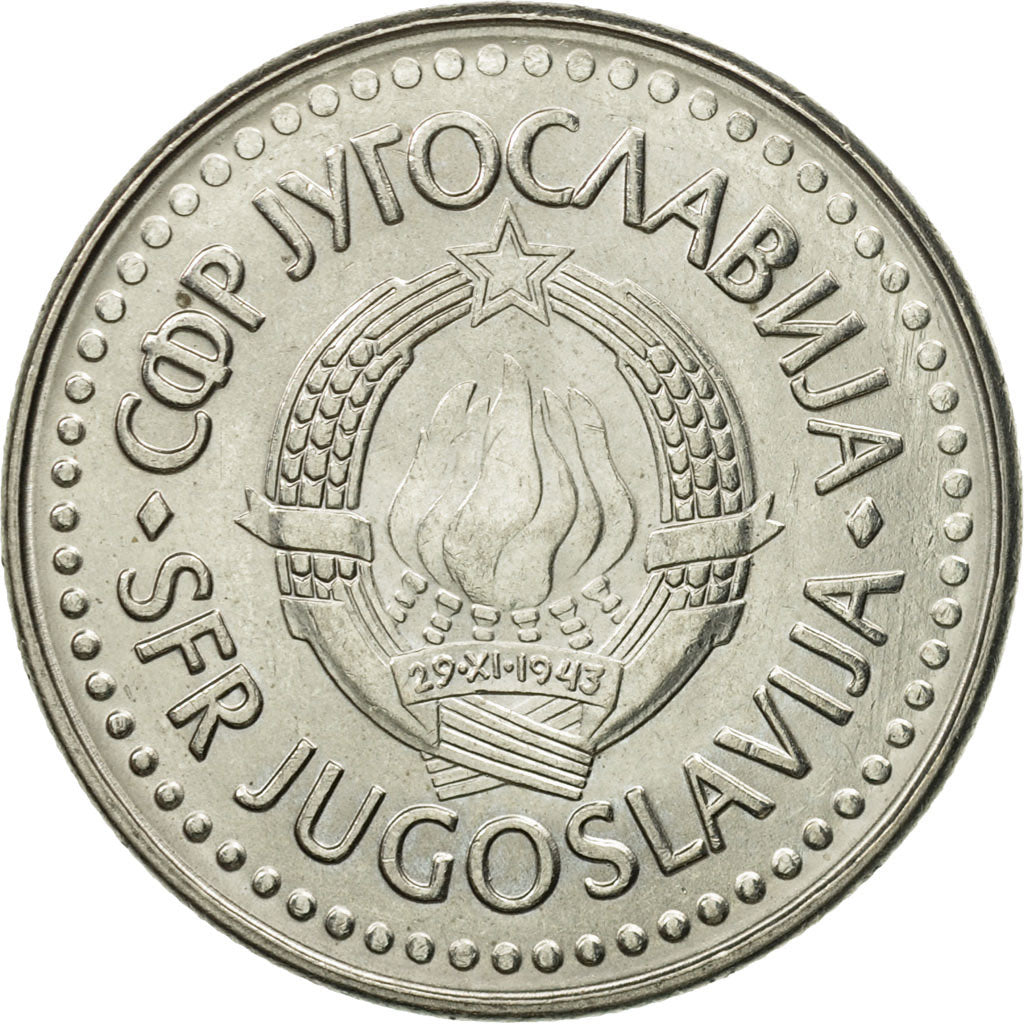 Monnaie, Yougoslavie, 100 Dinara, 1988, TTB+, Copper-Nickel-Zinc, KM:114