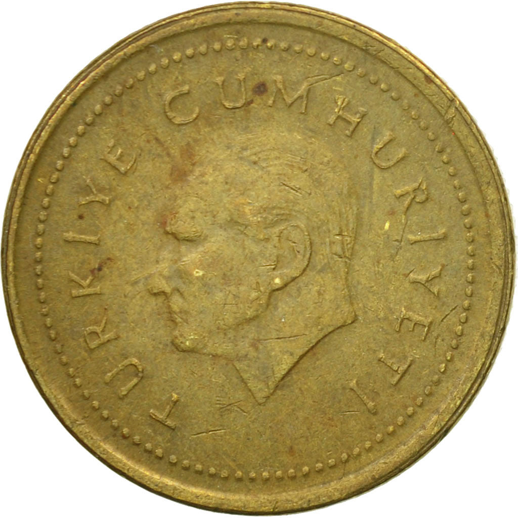 Coin, Turkey, 5000 Lira, 1995, VF(30-35), Brass, KM:1029.1