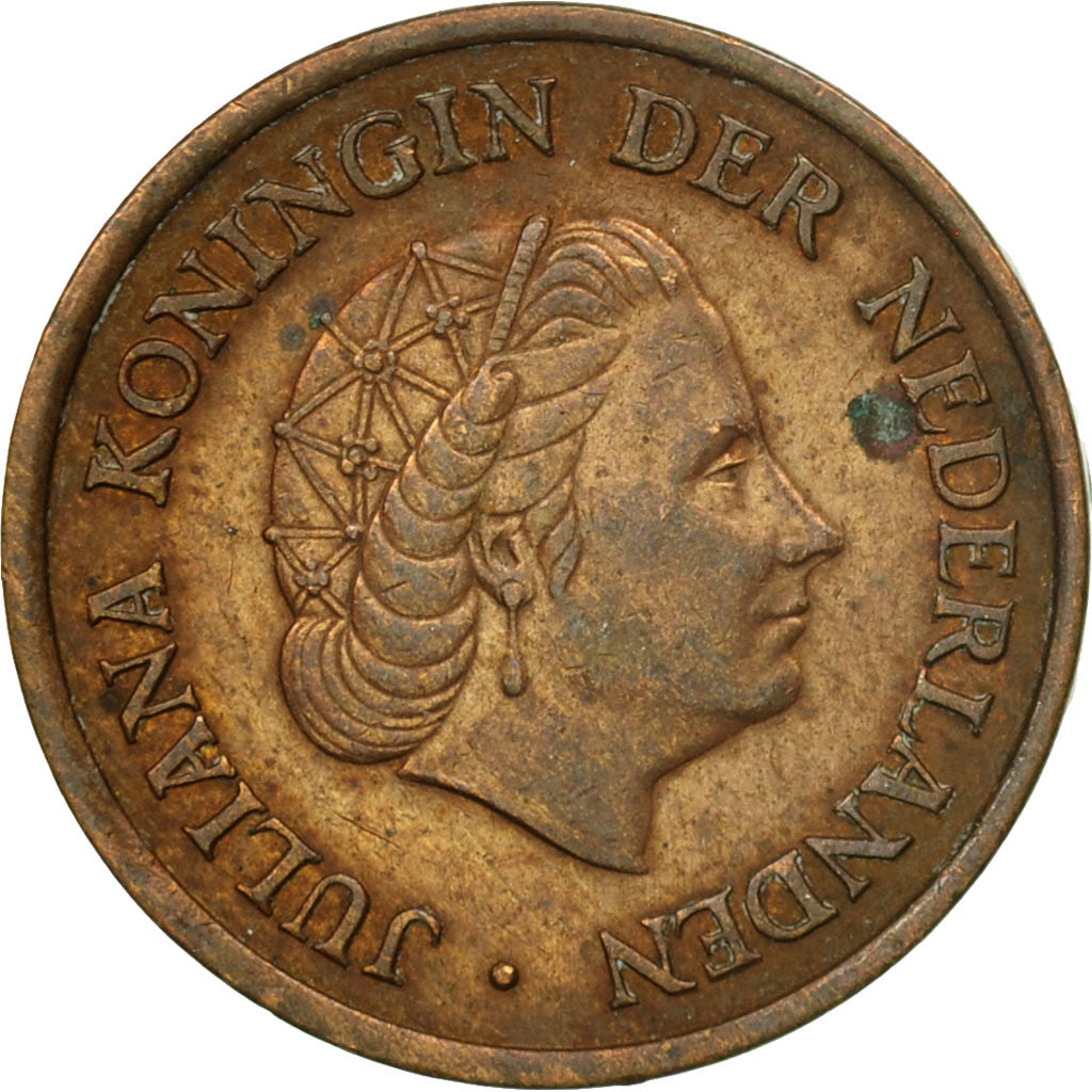 Munten, Nederland, Juliana, 5 Cents, 1953, ZF, Bronze, KM:181