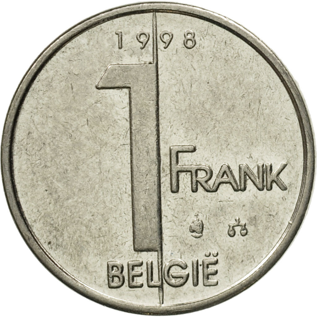 Moneta, Belgio, Albert II, Franc, 1993, Brussels, BB+, Ferro placcato nichel