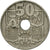 Moneta, Hiszpania, Francisco Franco, caudillo, 50 Centimos, 1953, VF(30-35)