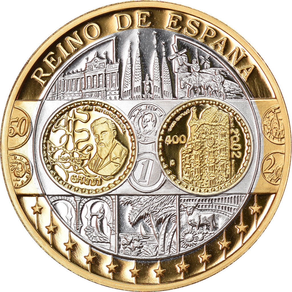 Spanje, Medaille, Euro, Europa, FDC, Zilver