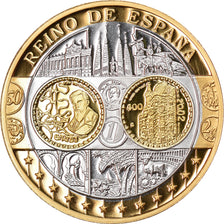 Spanje, Medaille, Euro, Europa, FDC, Zilver