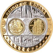 Spagna, medaglia, Euro, Europa, FDC, Argento