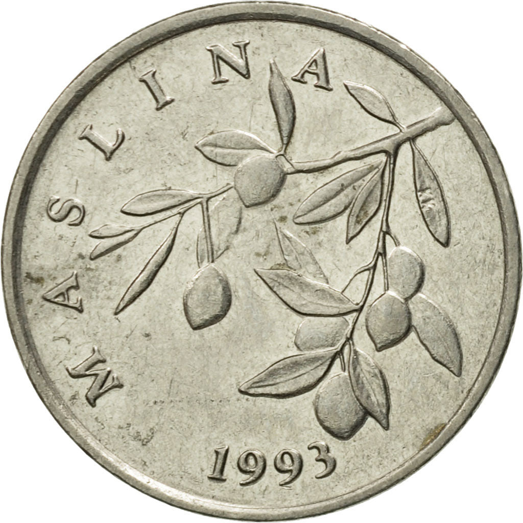 Münze, Kroatien, 20 Lipa, 1993, S+, Nickel plated steel, KM:7