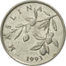 Moneta, Chorwacja, 20 Lipa, 1993, VF(30-35), Nickel platerowany stalą, KM:7